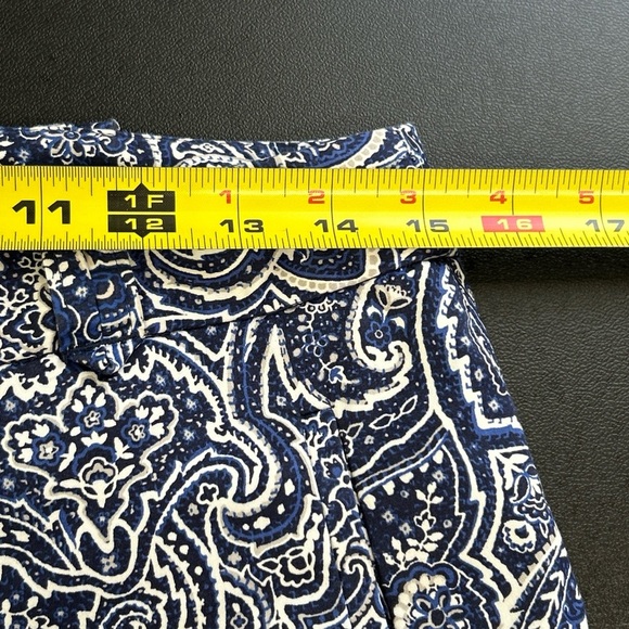 Charter‎ Club Classic Fit Women's 6 Blue Paisley Pants 4 Pocket Preppy Business - Picture 8 of 13